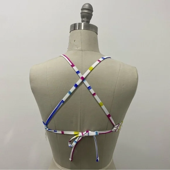 Women’s Light Lift Square Neck Bralette Bikini Top Shade & Shore™ Multi Size 34B - Picture 3 of 11